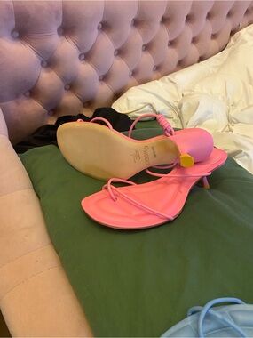 ONCEPT Pink Strappy Mid-Heel Sandals